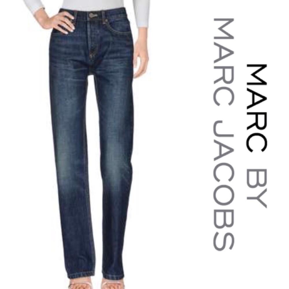 MBMJ Marc by Marc Jacobs Patti 002 Straight Leg Embroidered Jeans size 29